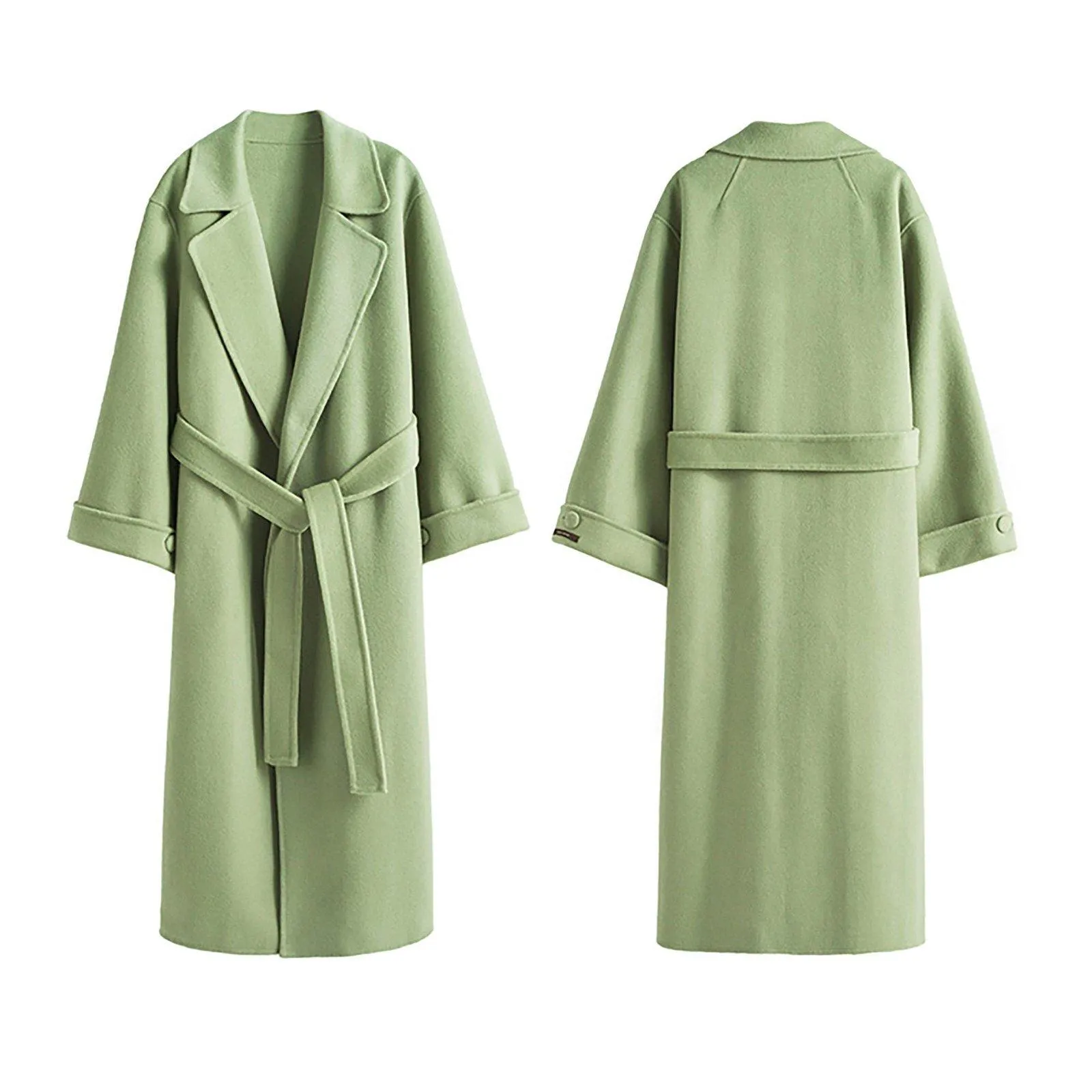 Deborah Relaxed Belted Double Face Wool Coat