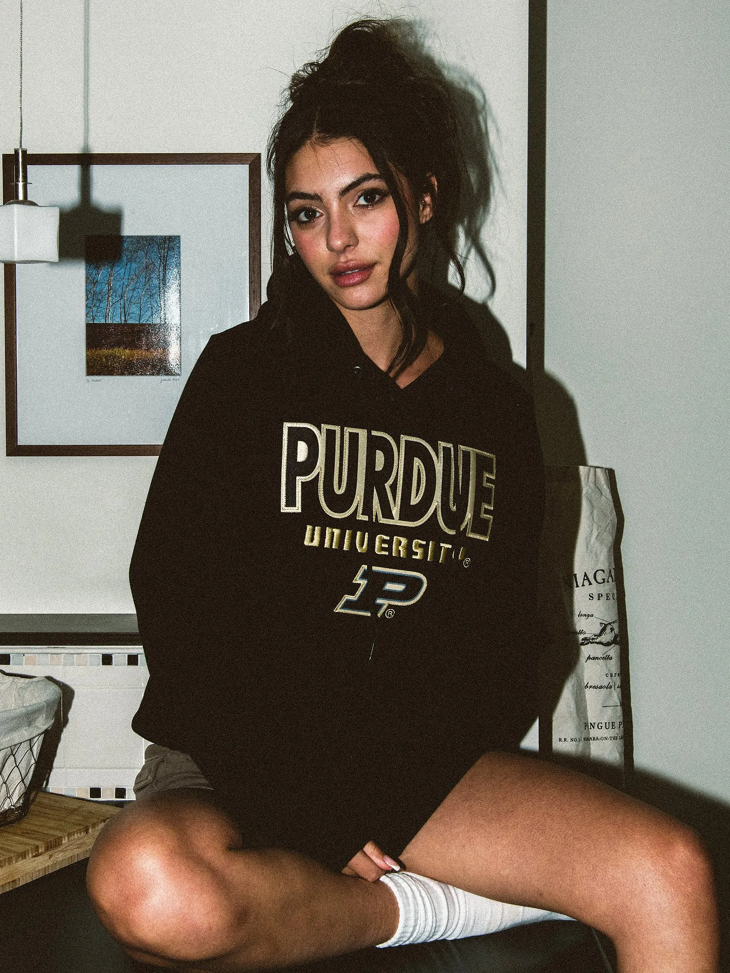 RUSSELL ATHLETIC PURDUE PULLOVER HOODIE