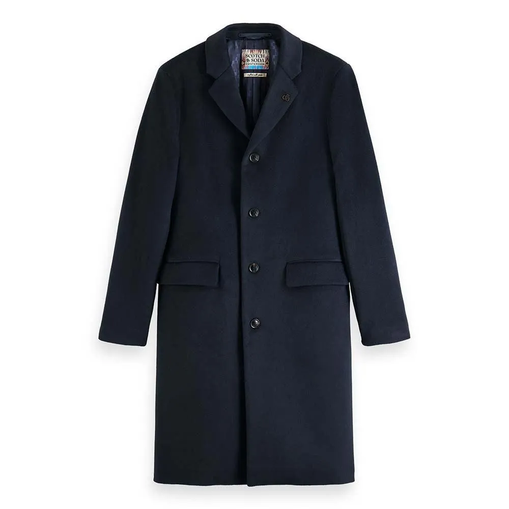 SCOTCH & SODA CLASSIC WOOL BLEND OVERCOAT