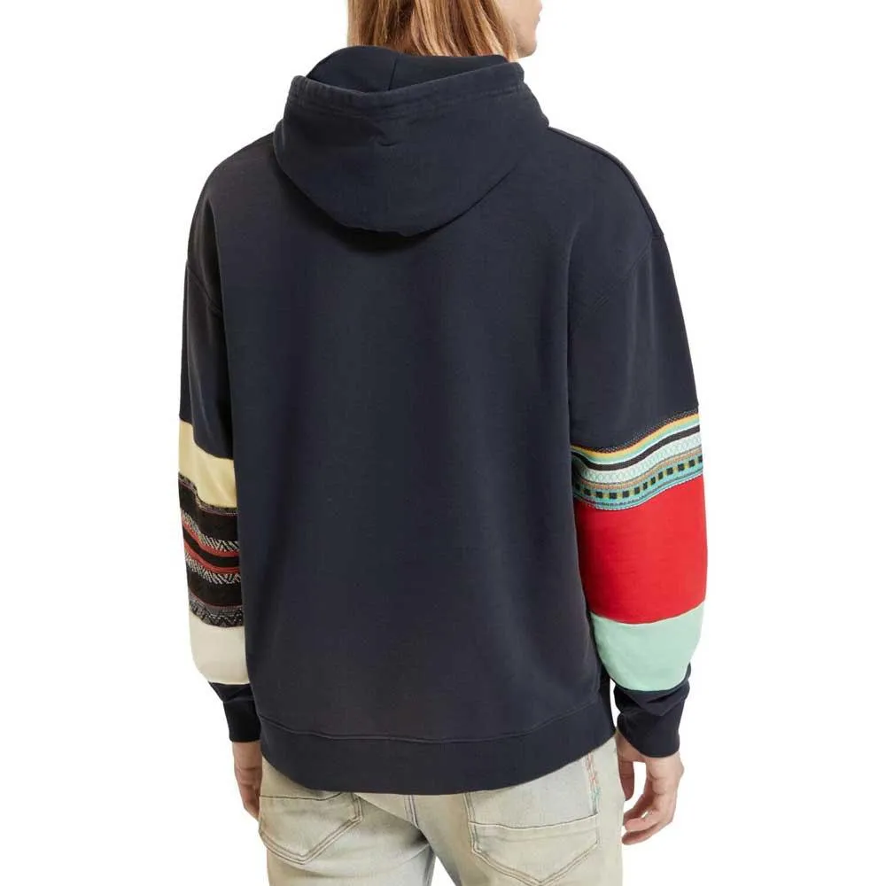 SCOTCH & SODA RELAXED FIT CLUB SODA APPLIQUE HOOODIE