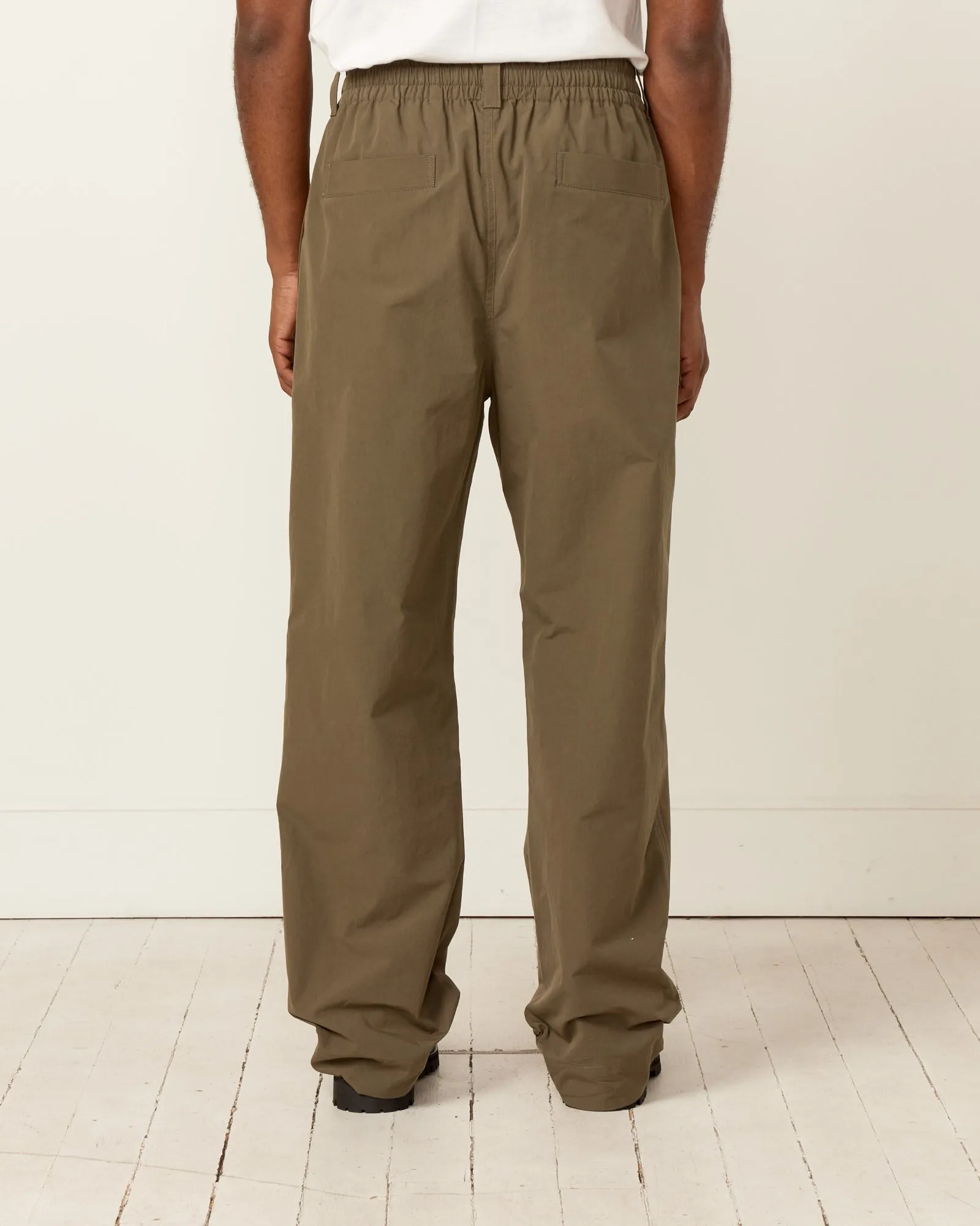 Pull On Trouser in Khaki Green