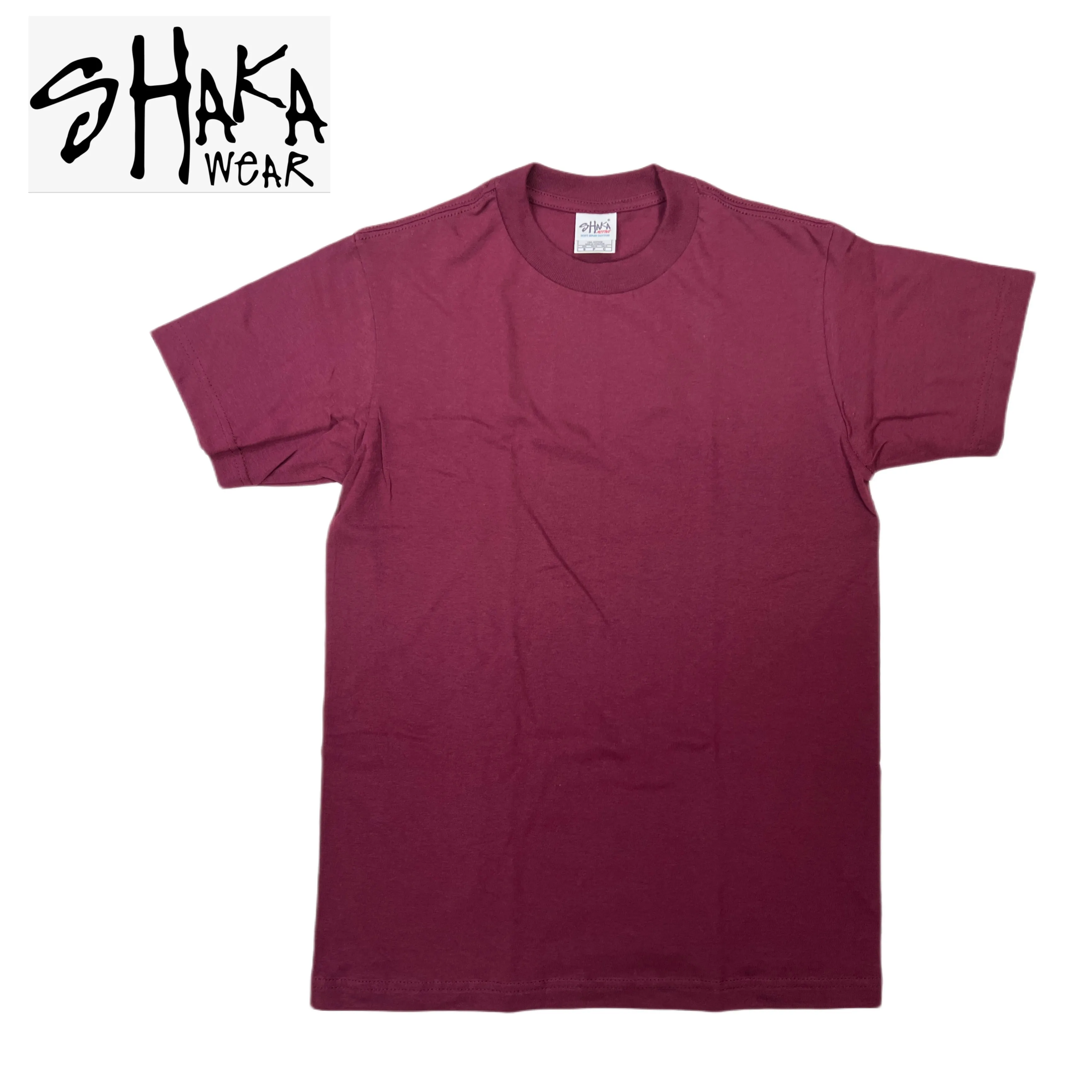 Shaka Wear 6.0 oz Active Short Sleeve T-Shirt (Burgundy/Dark Grey/Red/Royal/Sky Blue)