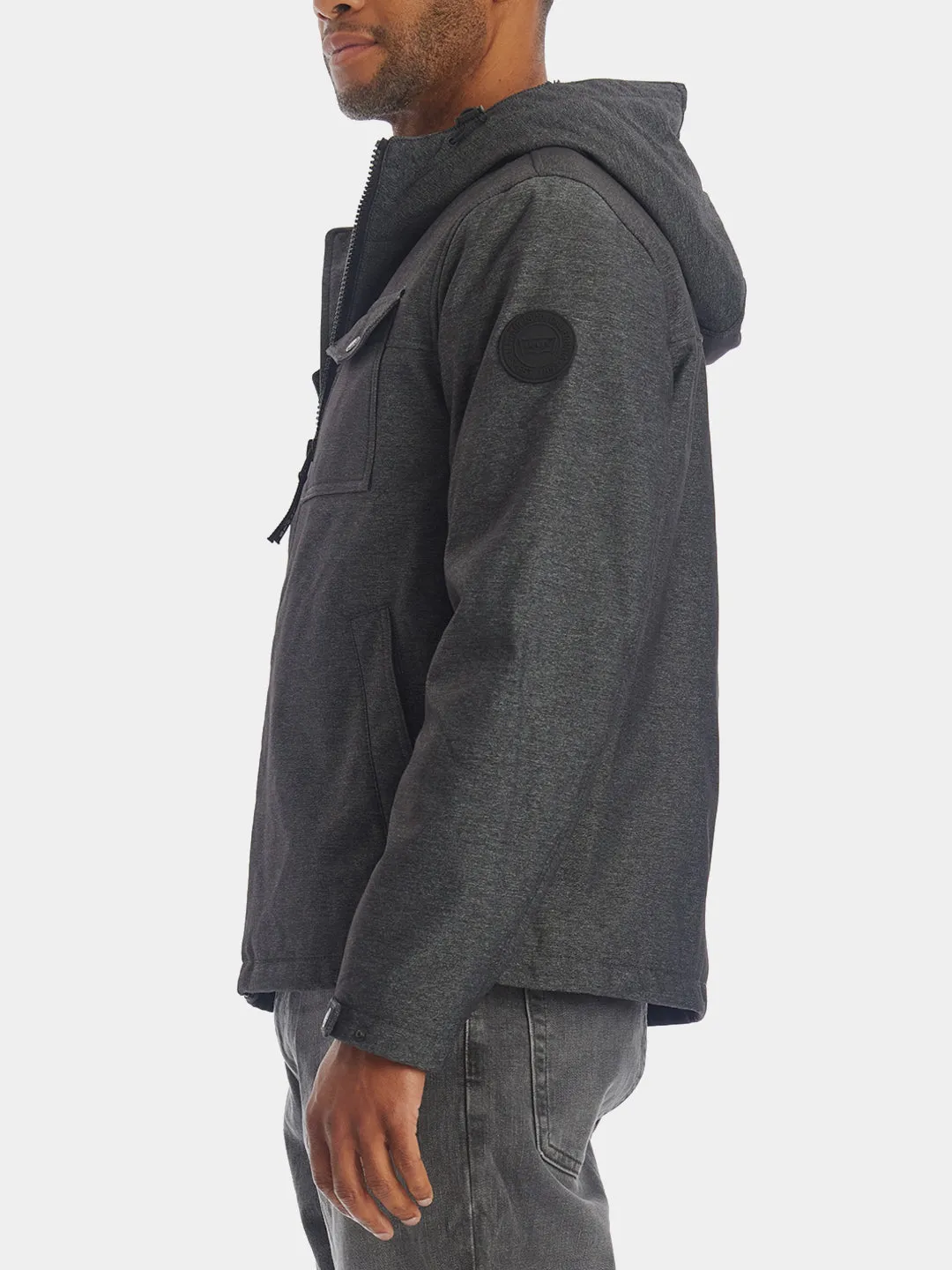 Sherpa Lined Softshell Hoodie