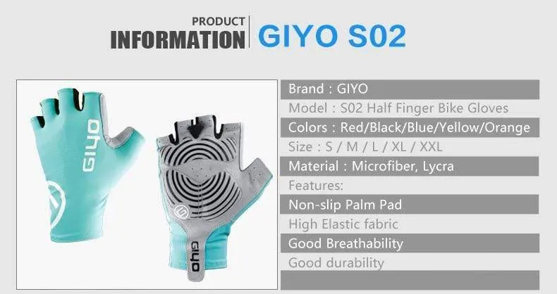 Cycle Half -finger Gloves Gel Sports Bicycle Race Gloves Of Bicycle Mtb Road Guantes Glove Cycling Men's Mid -term Women