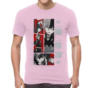 Shoto Todoroki Tshirts Men Leisure Cotton Oversized T Shirt Anime Manga My Hero Academia T Shirts EMO Men  Kawaii Clothes