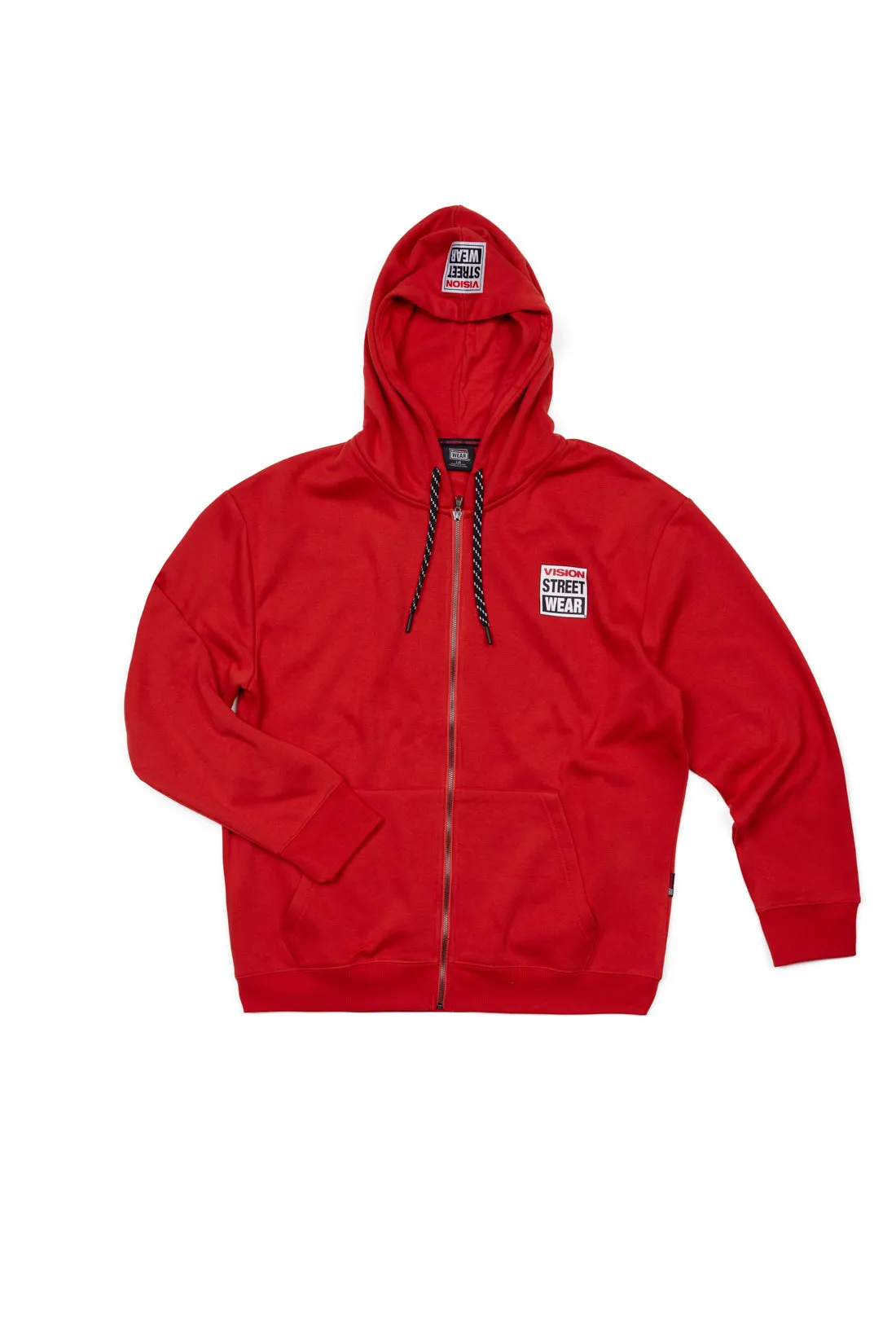 Small Logo Print Hoodie - Red