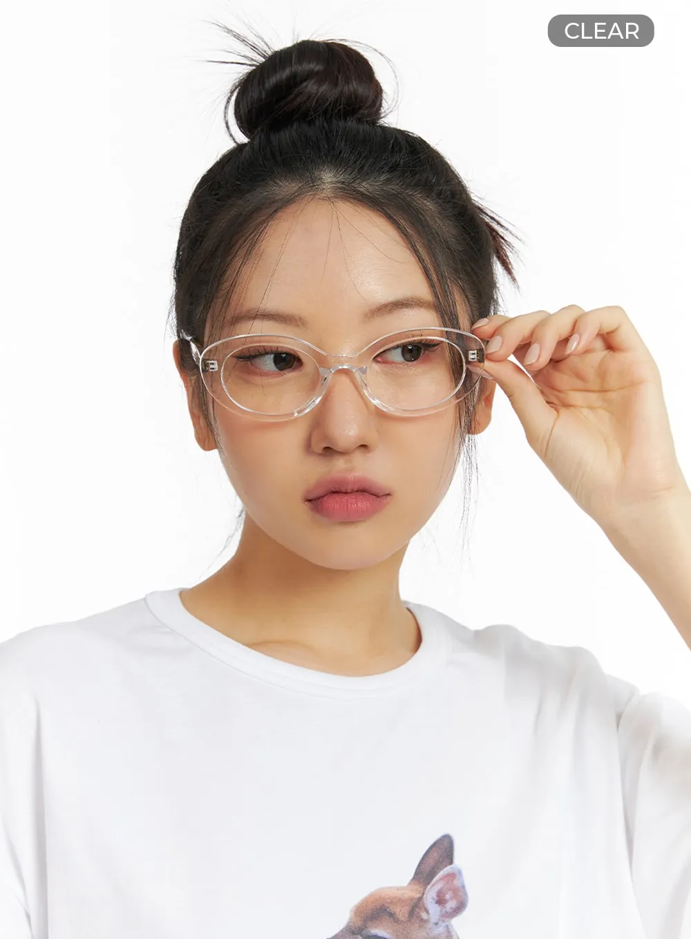 Transparent Frame Glasses IF421