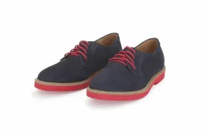 Soul 36 Gracie 69 Navy Suede Lace Up Oxfords Lace Up Color Sole Fashion Dress Shoes