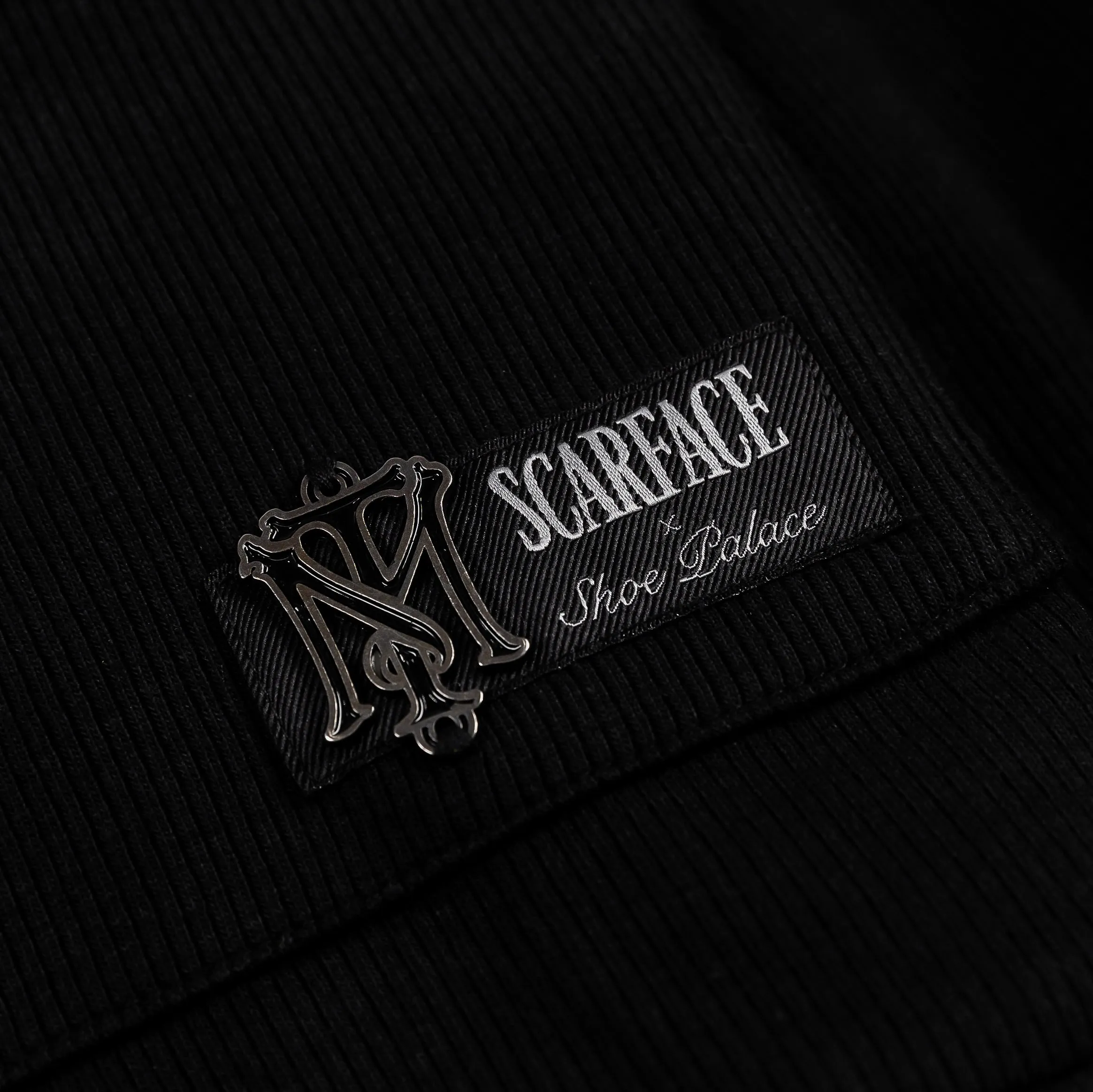 SP x Scarface Premium Roses Corduroy Mens Jacket (Black/Red)