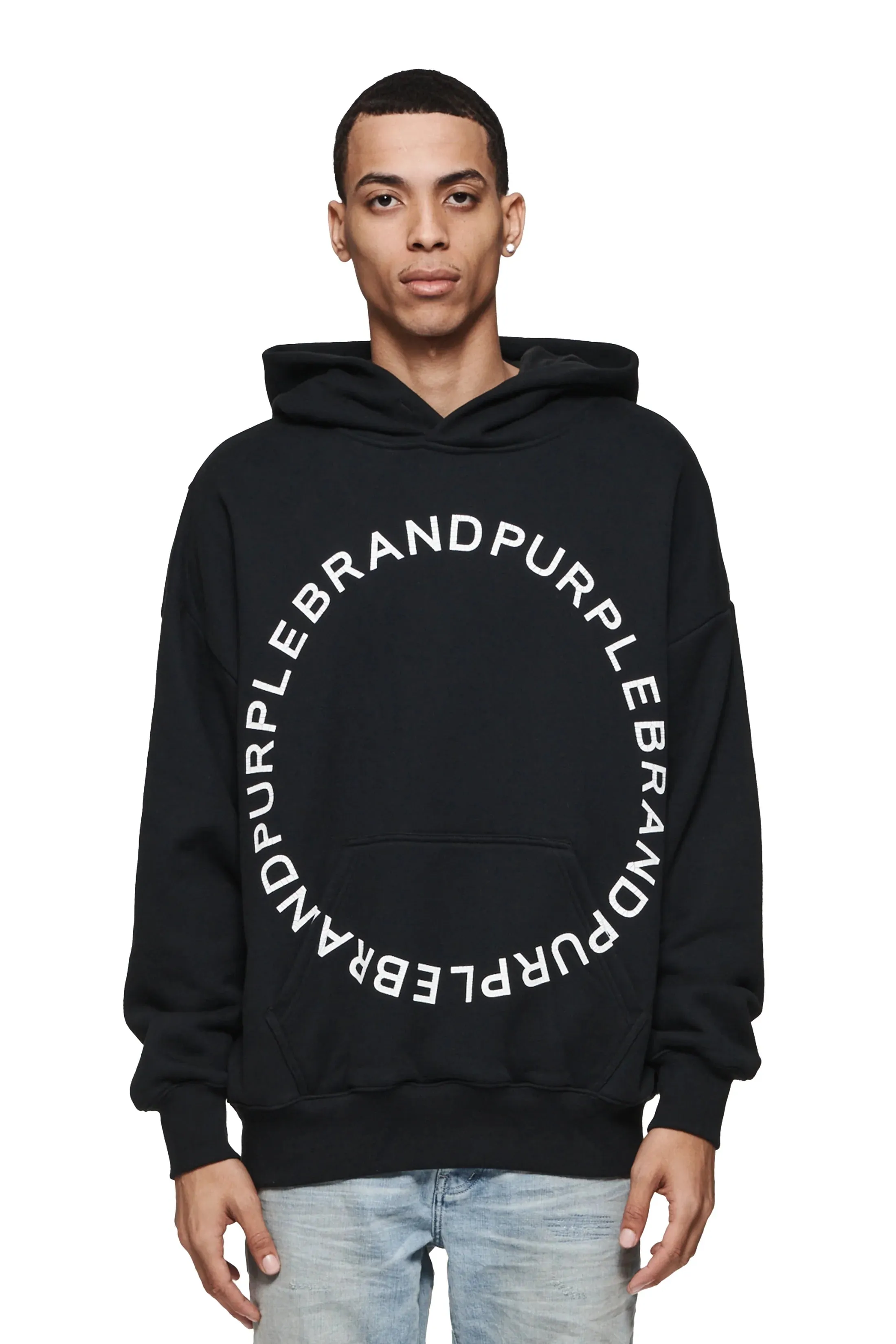 PURPLE BRAND Circle Wordmark Hoodie