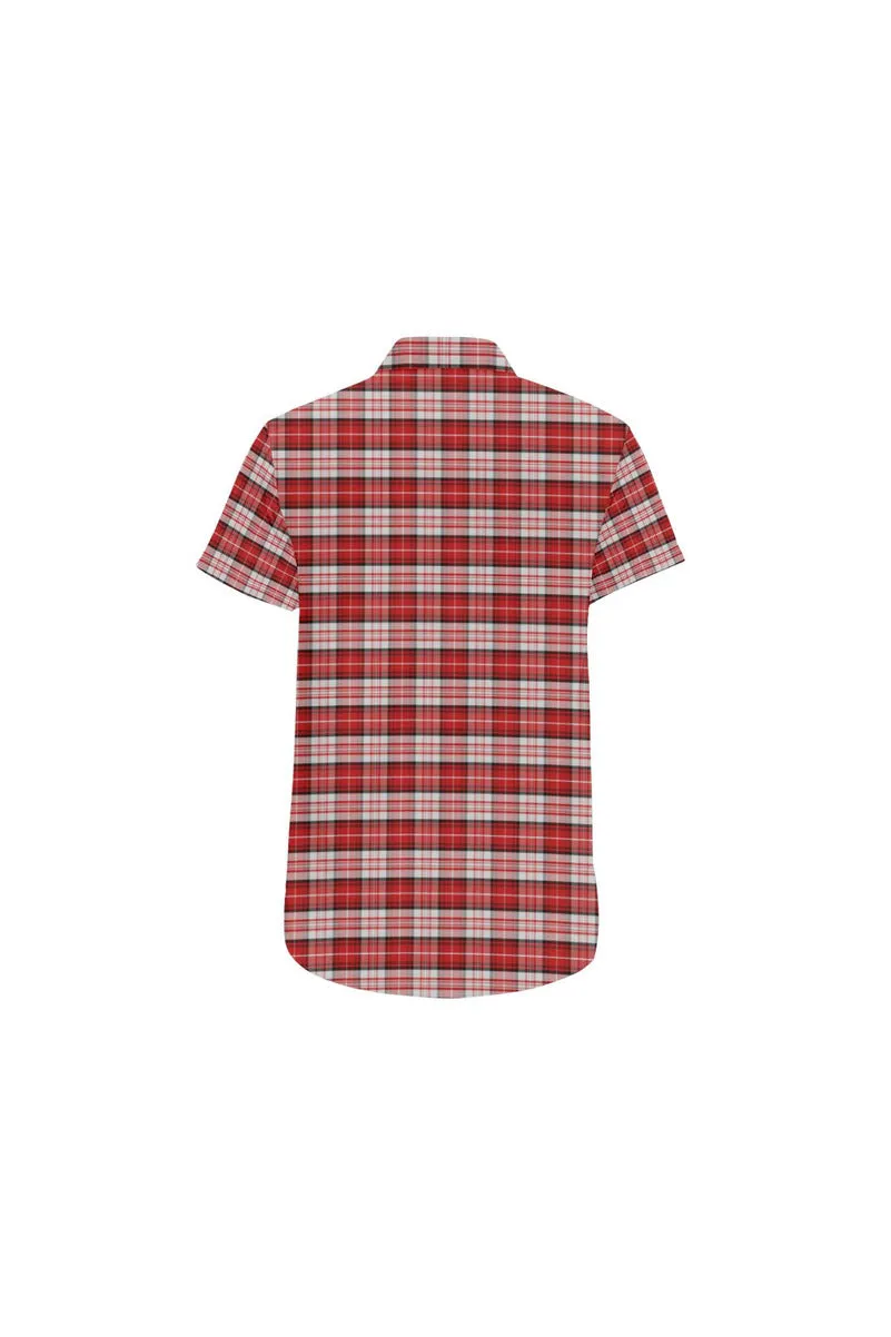 Men in Plaid Short Sleeve Shirt