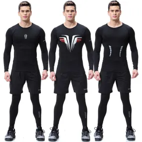 Sport Set Men Fitness Men Running Set Long Sleeve Training Wear