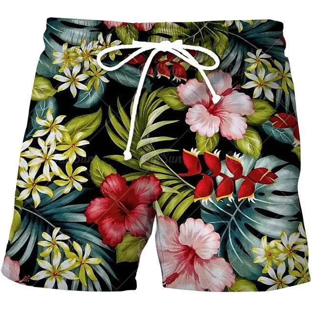 Tropical Beach Shorts For Men