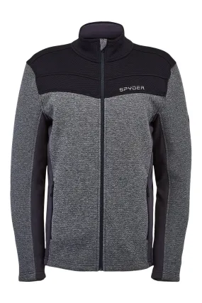 'Spyder' Men's Encore Full Zip Fleece - Ebony