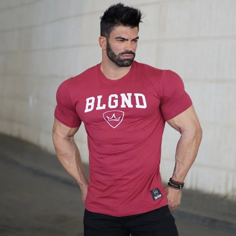 Summer New mens Brand cotton t shirt Fitness bodybuilding clothing