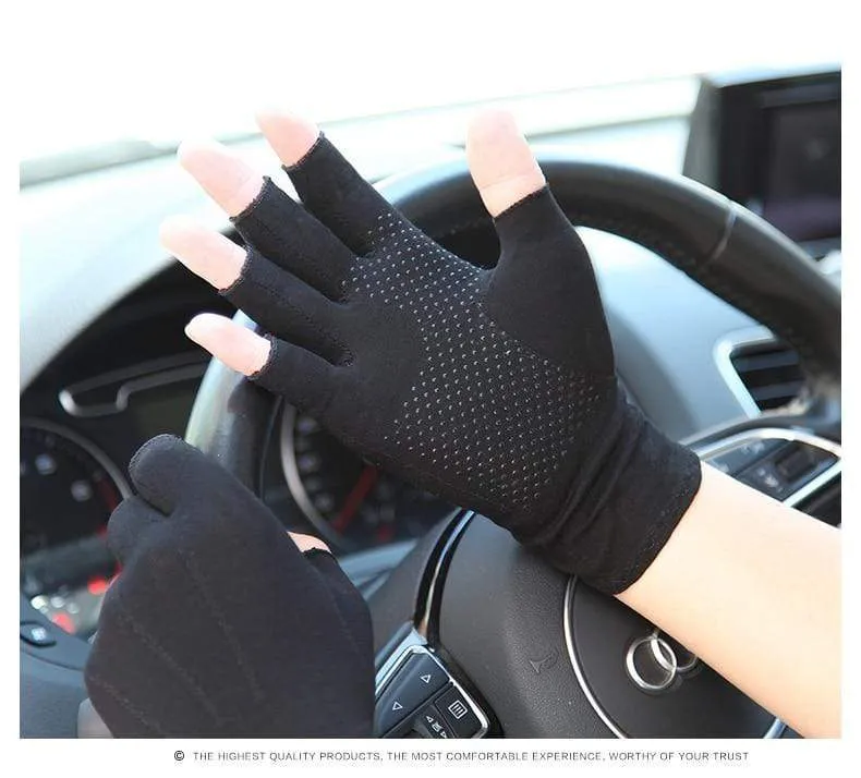 Gloves Semi-Finger Man Woman Spring Summer New Thin Style Non-Slip Driving Half Finger Gloves Unisex SZ109N