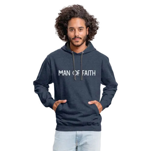 MAN of FAITH Contrast Hoodie