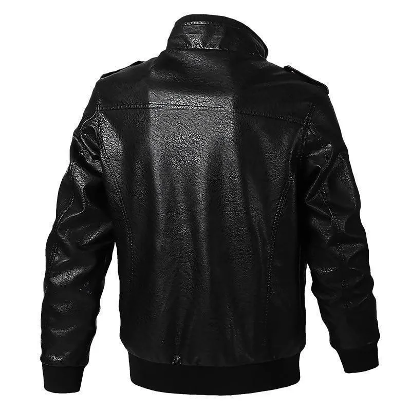 Leather Jacket, Men Winter Jacket, Motorcycle Jacket