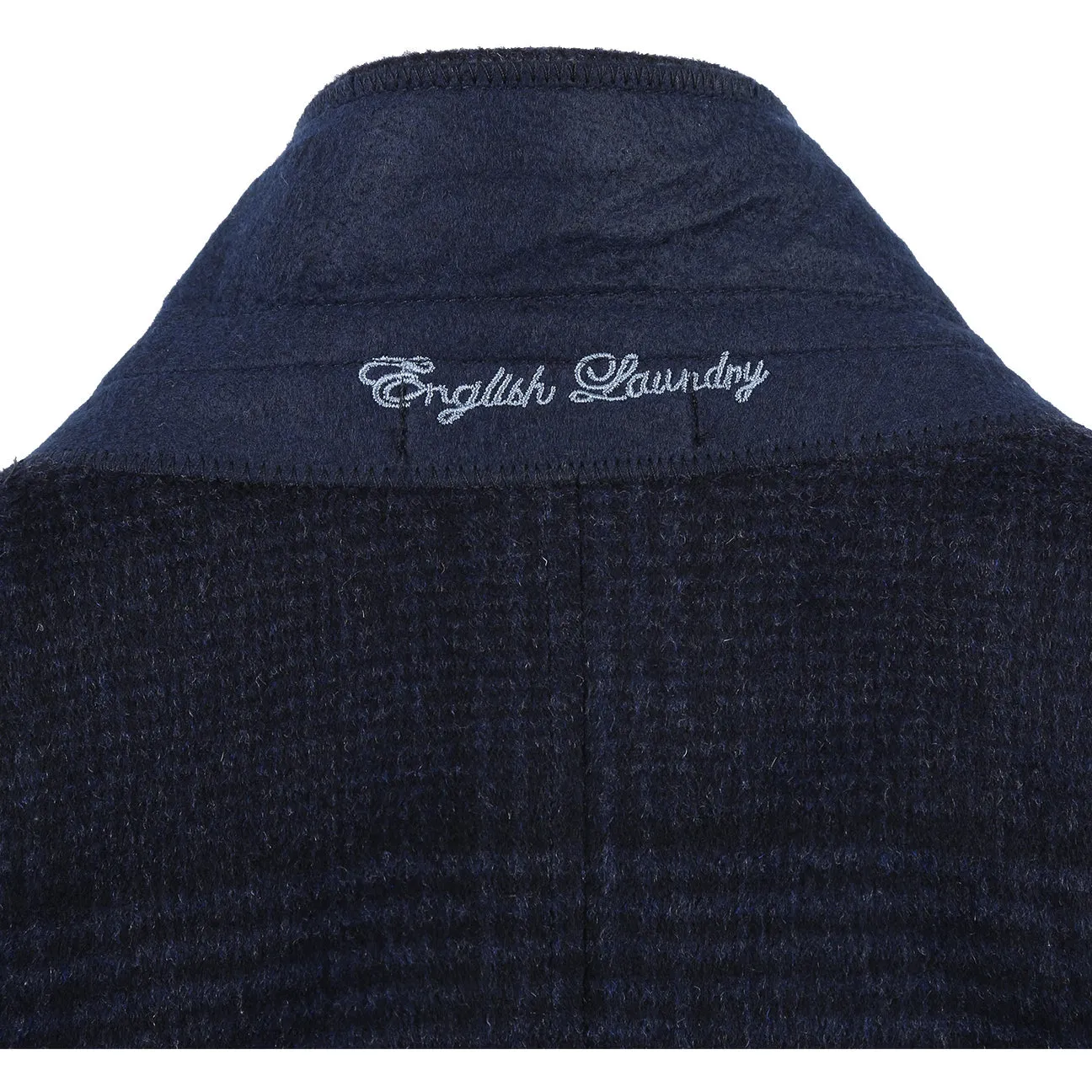 ENGLISH LAUNDRY Wool Blend Breasted Gray Blue Top Coat BIB EL53-55-495