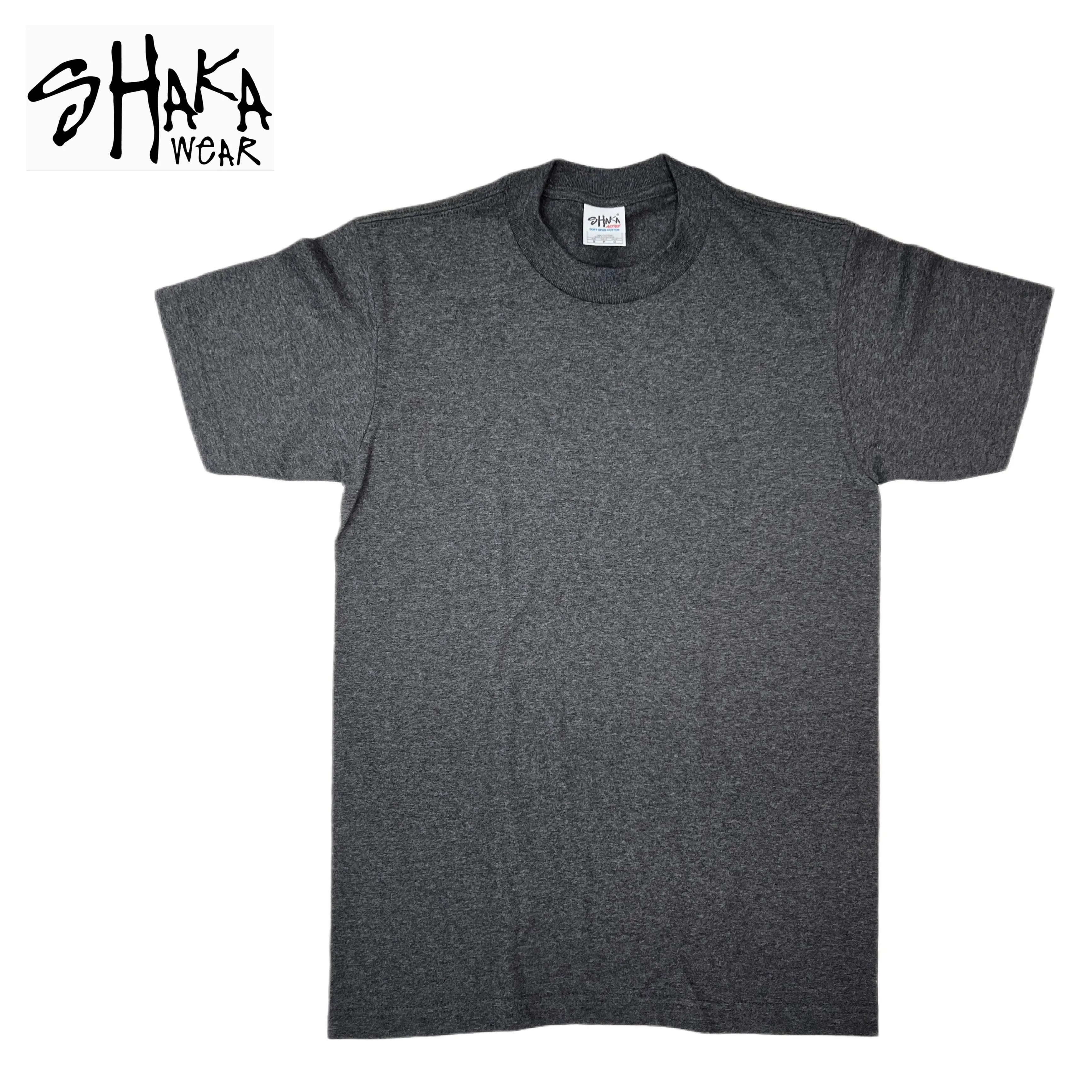 Shaka Wear 6.0 oz Active Short Sleeve T-Shirt (Brown/Charcoal Grey/Heather Grey/Khaki/Navy)