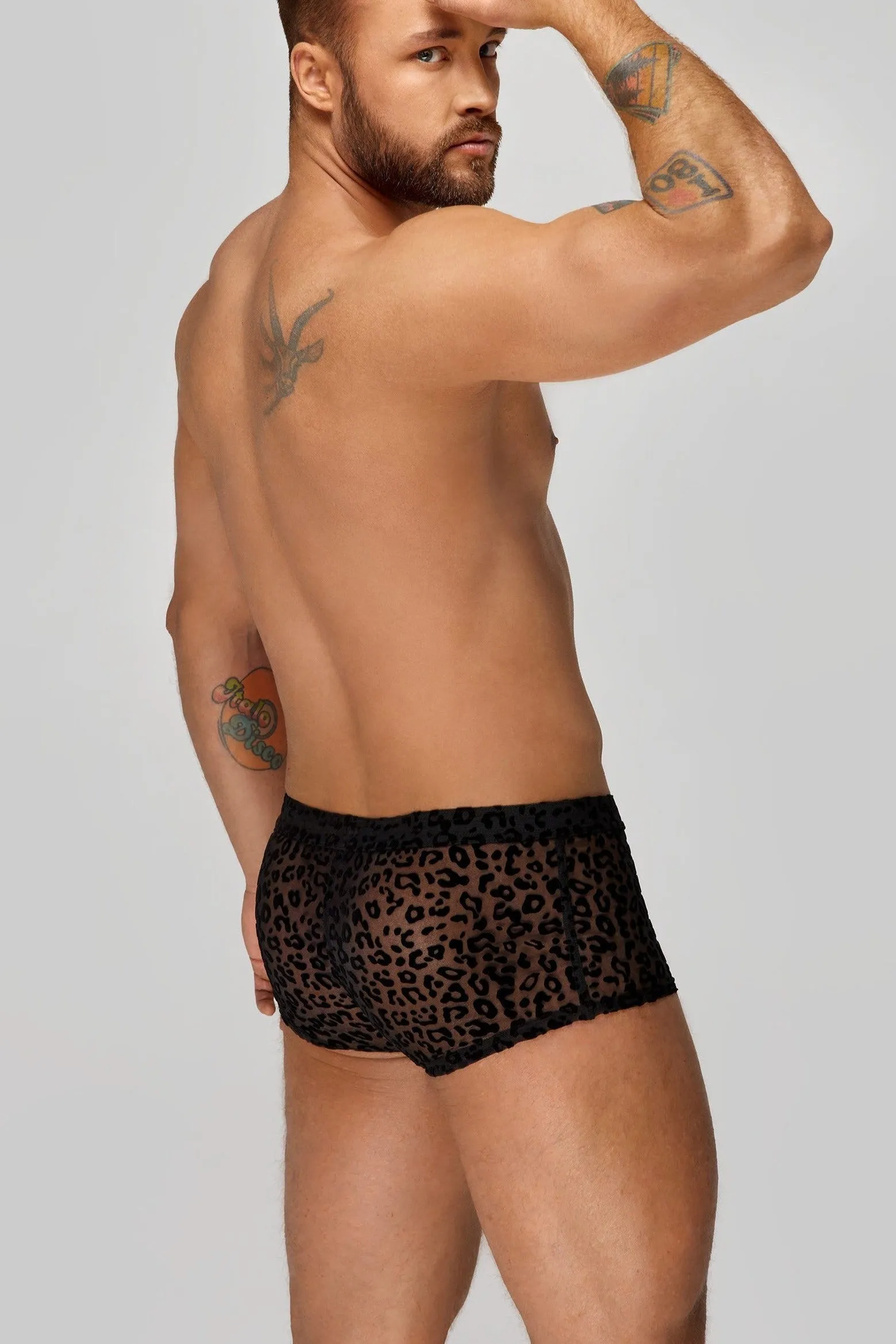 Leopard Flock Short-Shorts