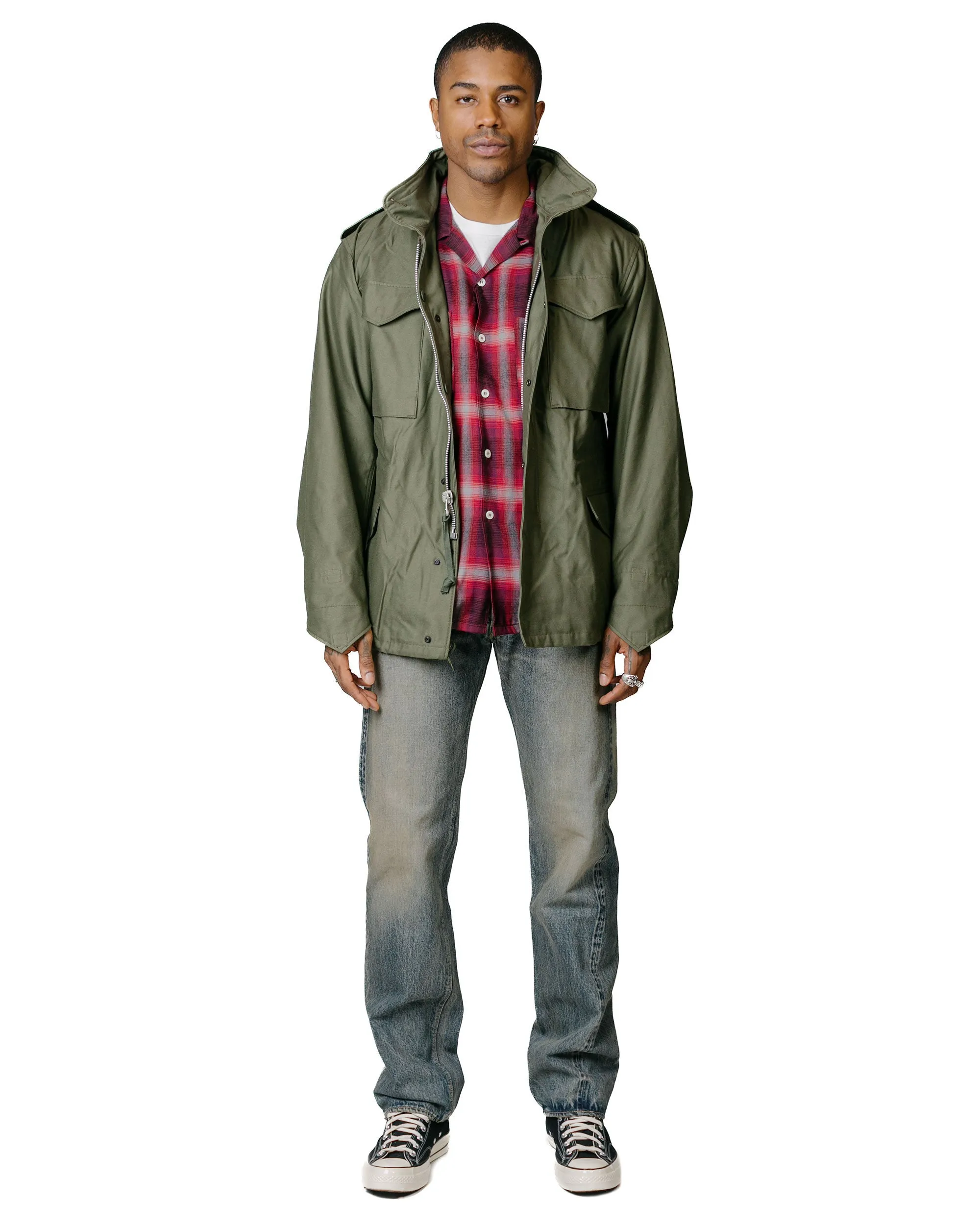 The Real McCoy's MJ22107 Coat, Man's, Field, M-65 Olive