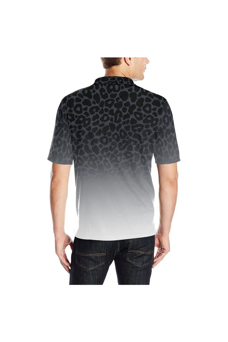 Leopard Ombre Men's Polo Shirt