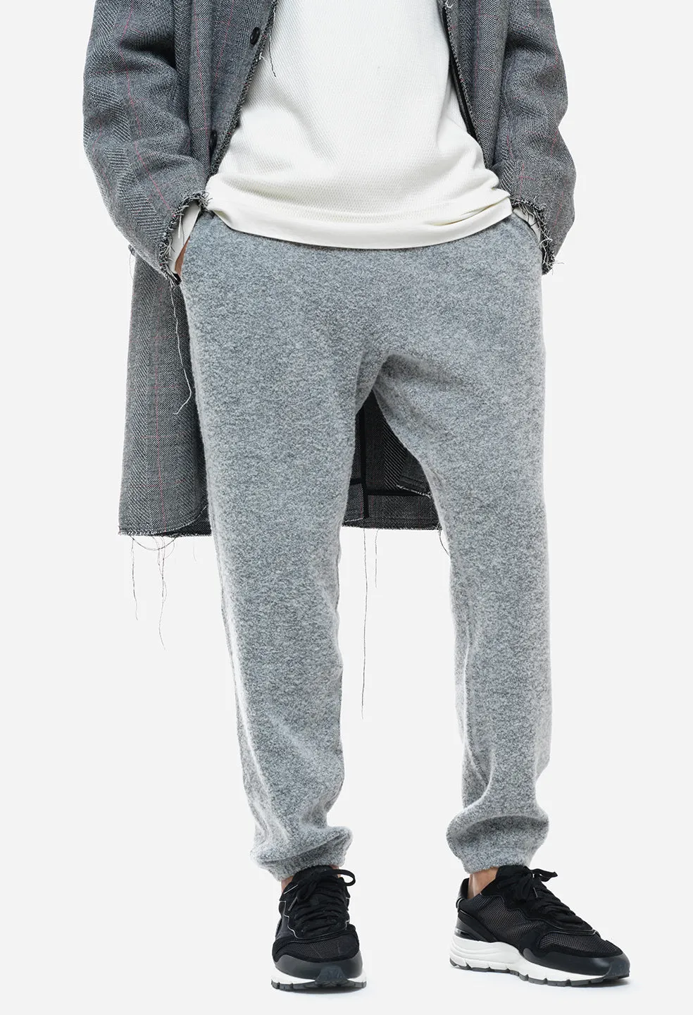 Boucle Interval Sweatpants / Cement