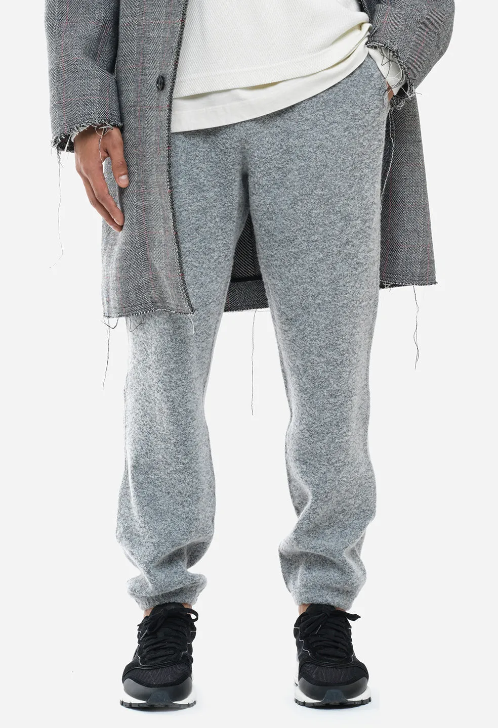 Boucle Interval Sweatpants / Cement