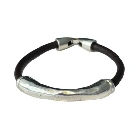 TRA-LA-RA MEN ROUND LEATHER TUBE WITH CHARM BRACELET