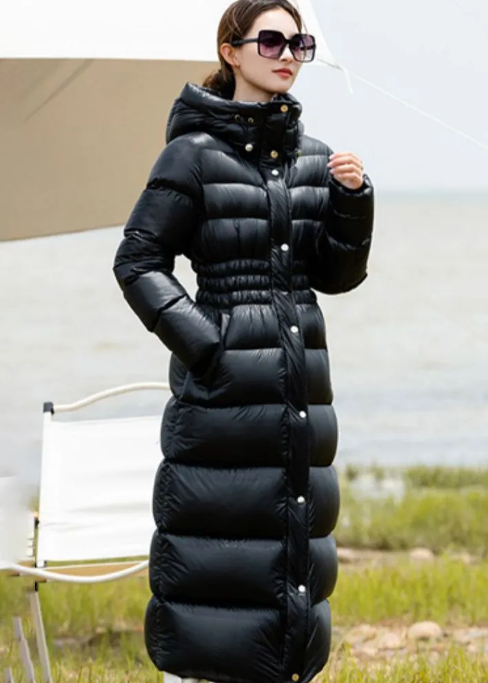 Rosemary Hooded Long Down Puffer Coat