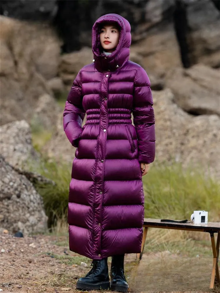 Rosemary Hooded Long Down Puffer Coat