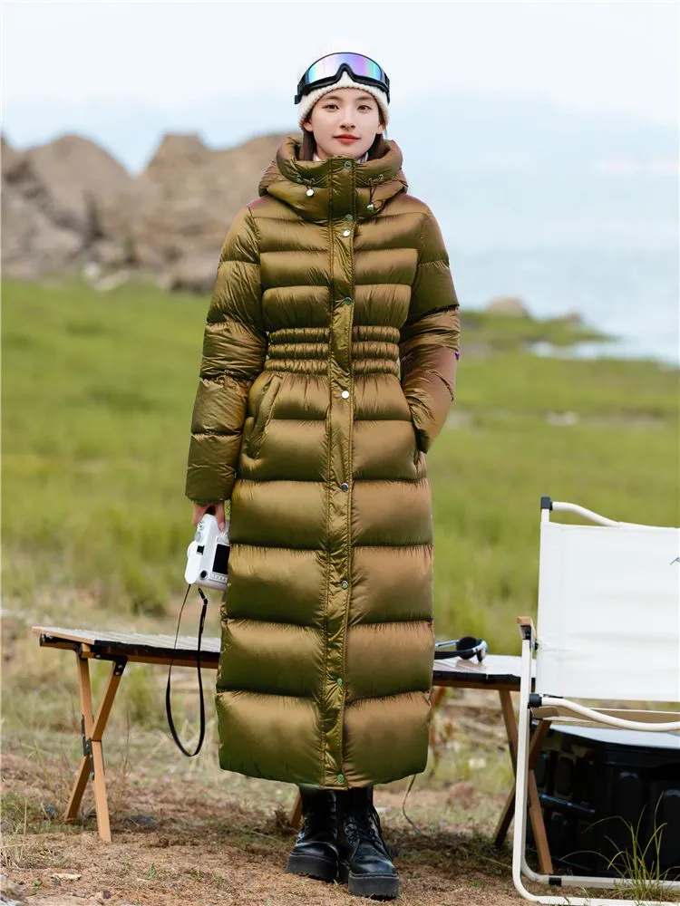 Rosemary Hooded Long Down Puffer Coat