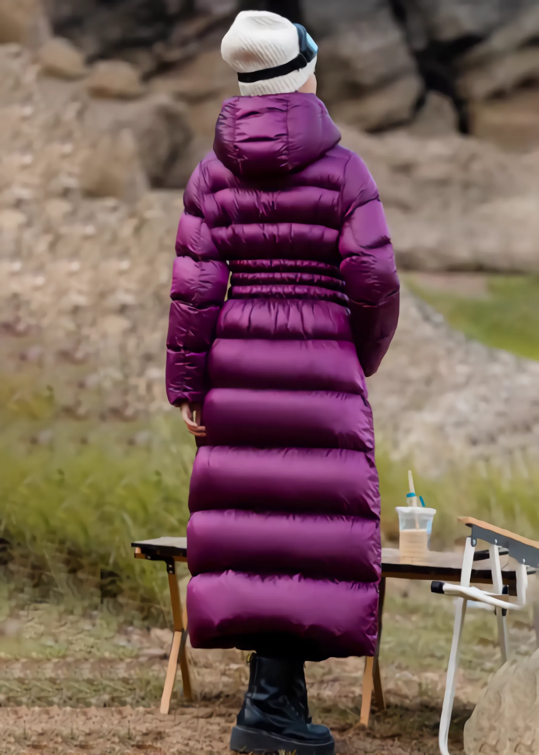 Rosemary Hooded Long Down Puffer Coat