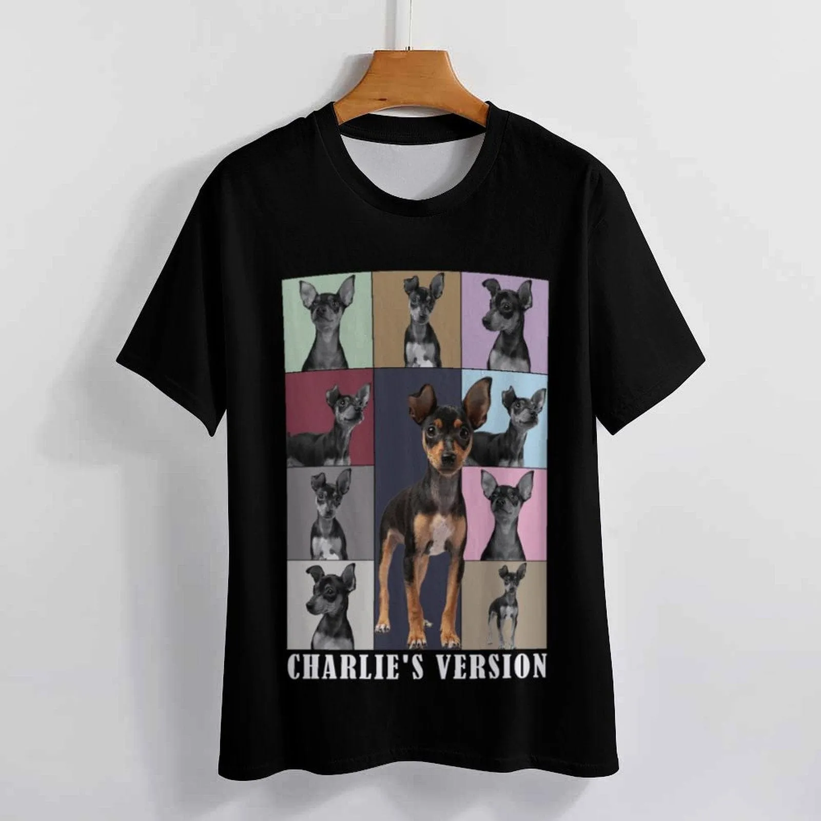 Custom Photo&Name Eras Tour Light T-shirt Personalized Pictures Unisex Shirts Gift For Pet Lovers