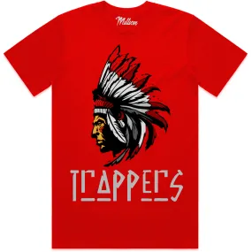 TRAPPERS (Red) : Red Sneaker Tees Shirt