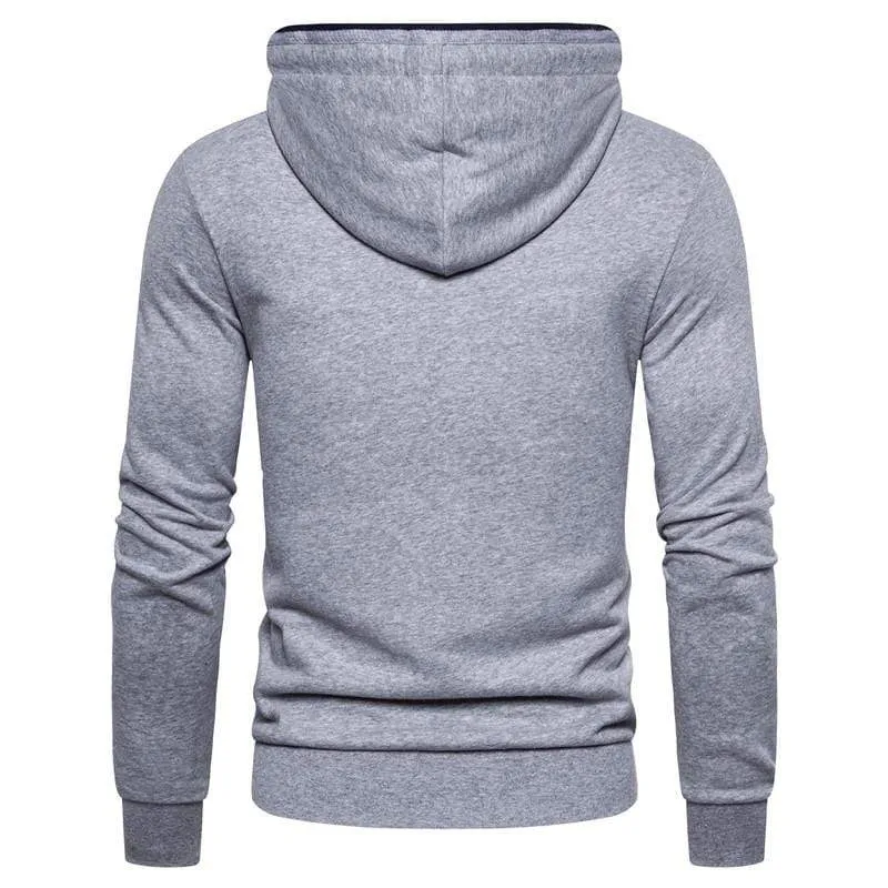 Zipper Cardigan Hoodies Men Cotton Soft Feel Solid Color Men's Sweatshirts Slim Fit High Quality Hoodied Men