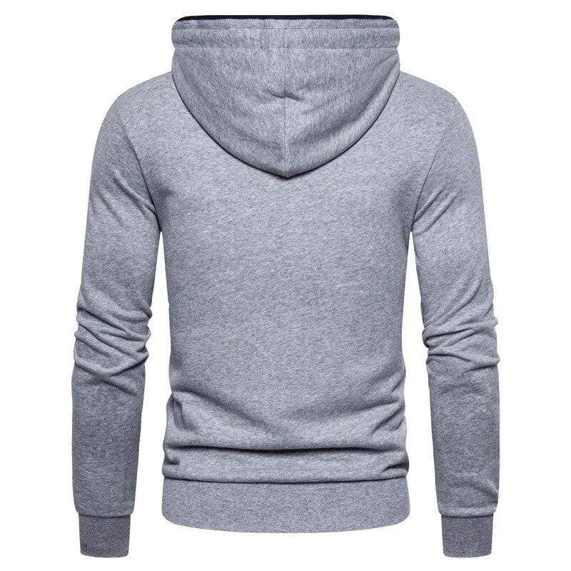 Zipper Cardigan Hoodies Men Cotton Soft Feel Solid Color Men's Sweatshirts Slim Fit High Quality Hoodied Men