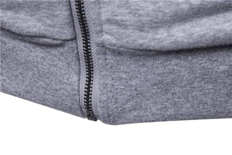 Zipper Cardigan Hoodies Men Cotton Soft Feel Solid Color Men's Sweatshirts Slim Fit High Quality Hoodied Men