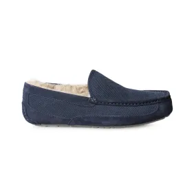 UGG Ascot Corduroy Dark Sapphire Slippers - Men's