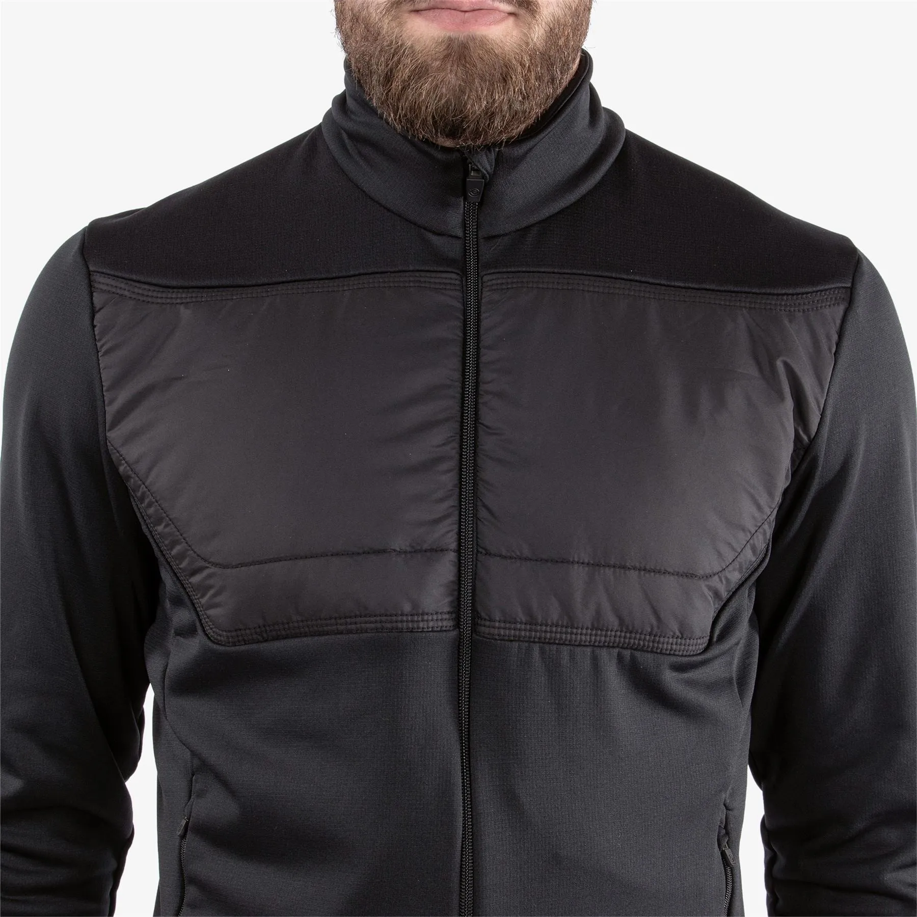 Dylan Insula Full Zip Hybrid Jacket Black - SS24