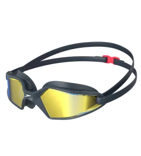 Unisex Adult Hydropulse Mirror-Lens Swim Goggles - Navy & Blue