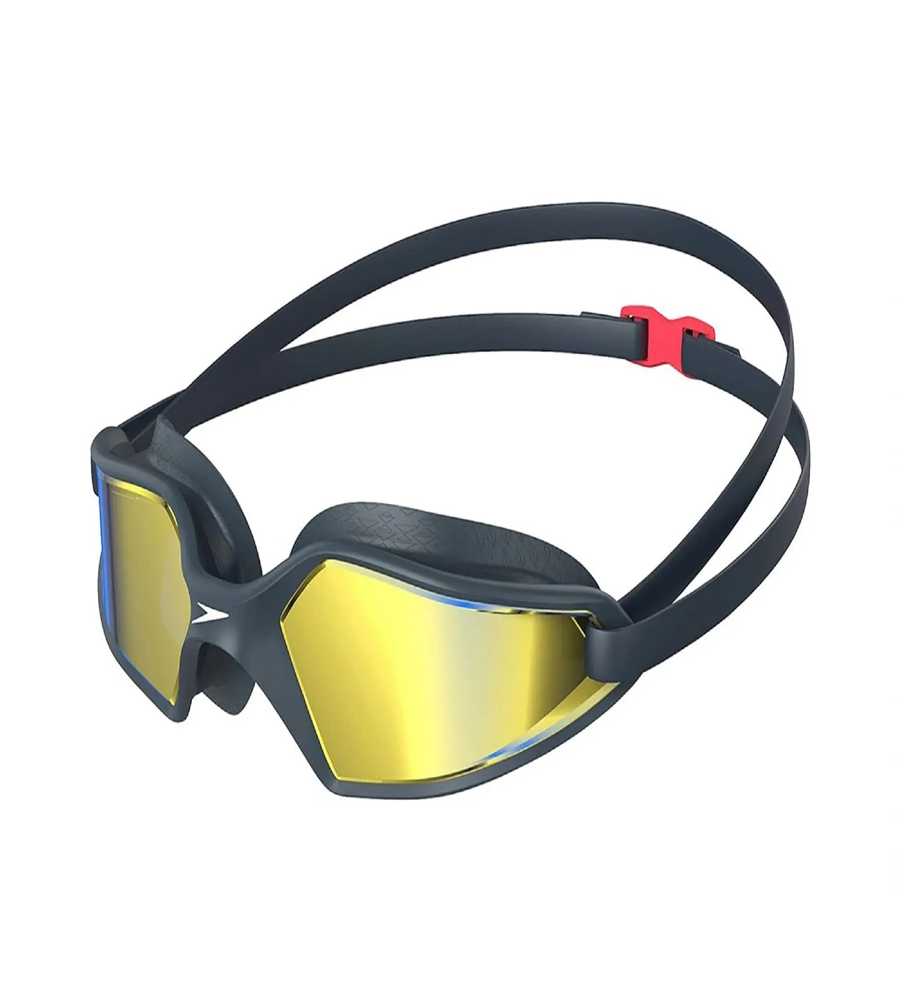 Unisex Adult Hydropulse Mirror-Lens Swim Goggles - Navy & Blue