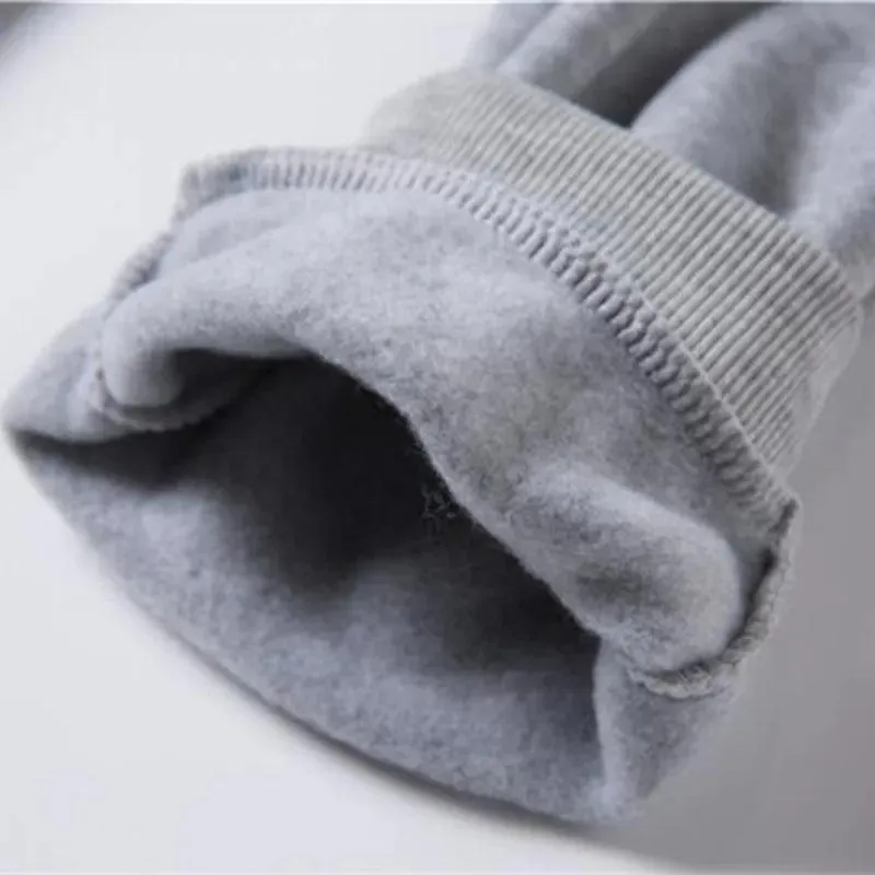 Fleece Drawstring Oversize Sweatpants Men