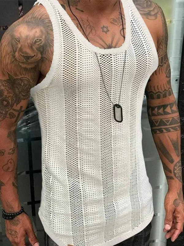 Mesh Thin Sleeveless Men Vests