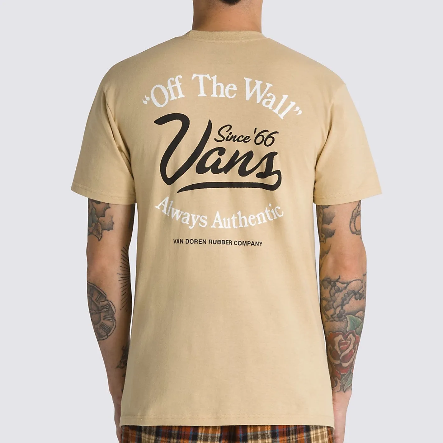 VANS Gas Station Logo T-Shirt - Khaki