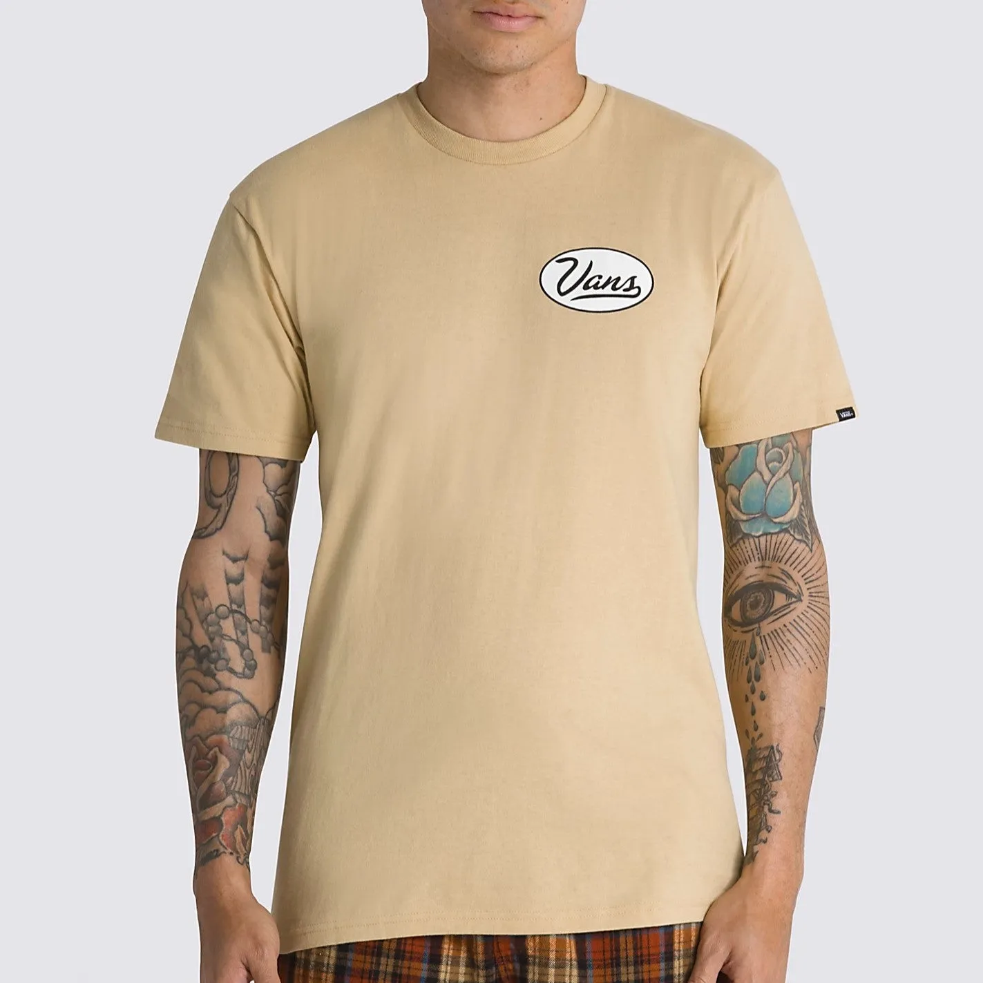 VANS Gas Station Logo T-Shirt - Khaki