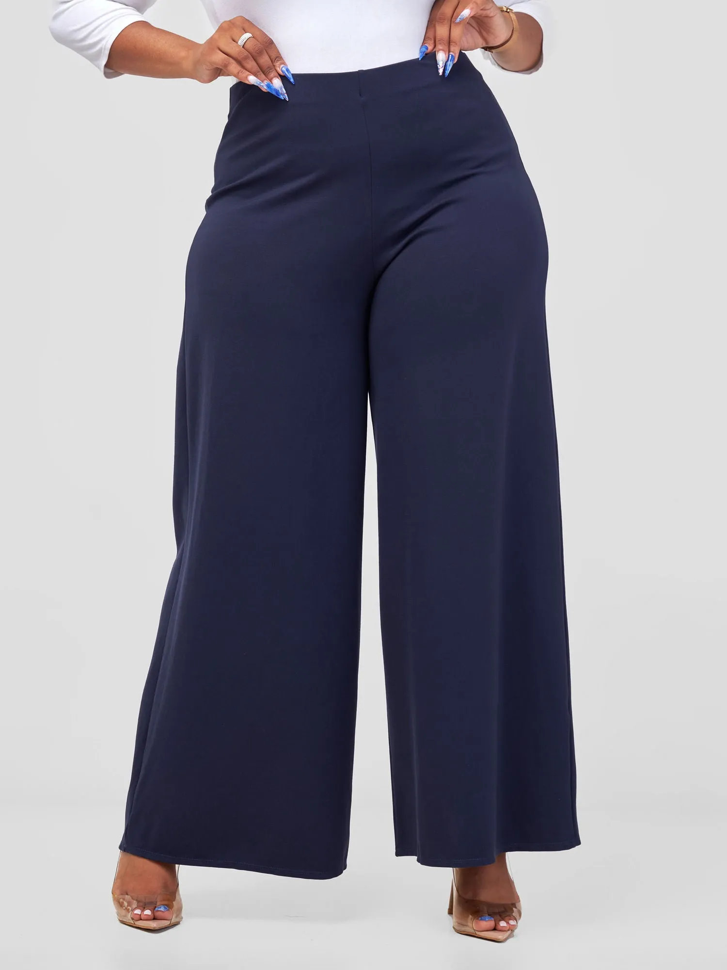 Vivo Upe Wide Leg Pants - Dark Navy Blue