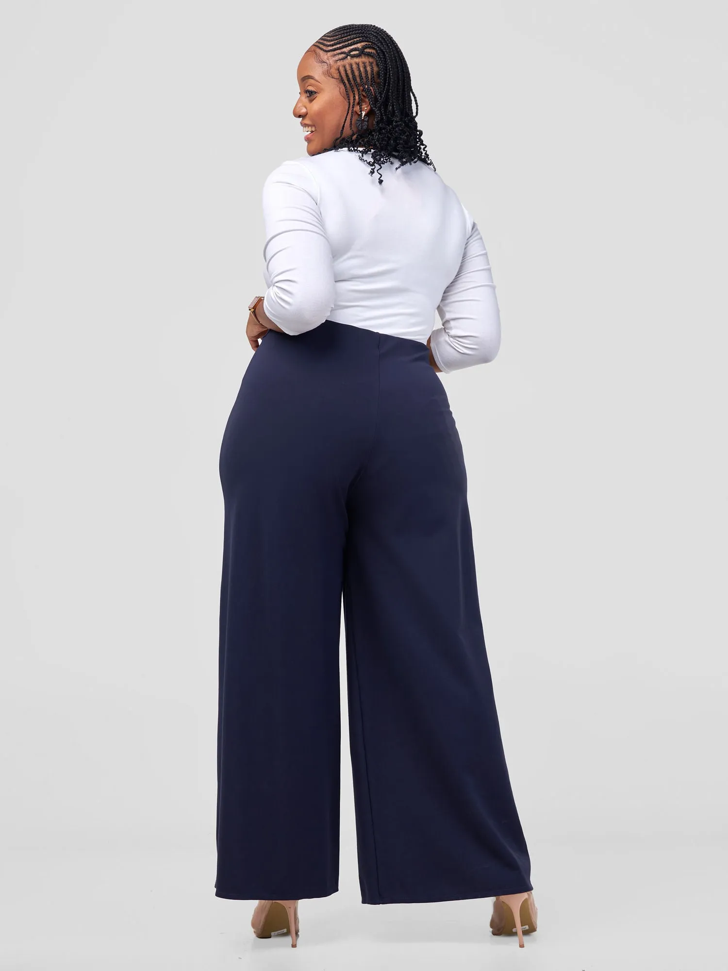 Vivo Upe Wide Leg Pants - Dark Navy Blue