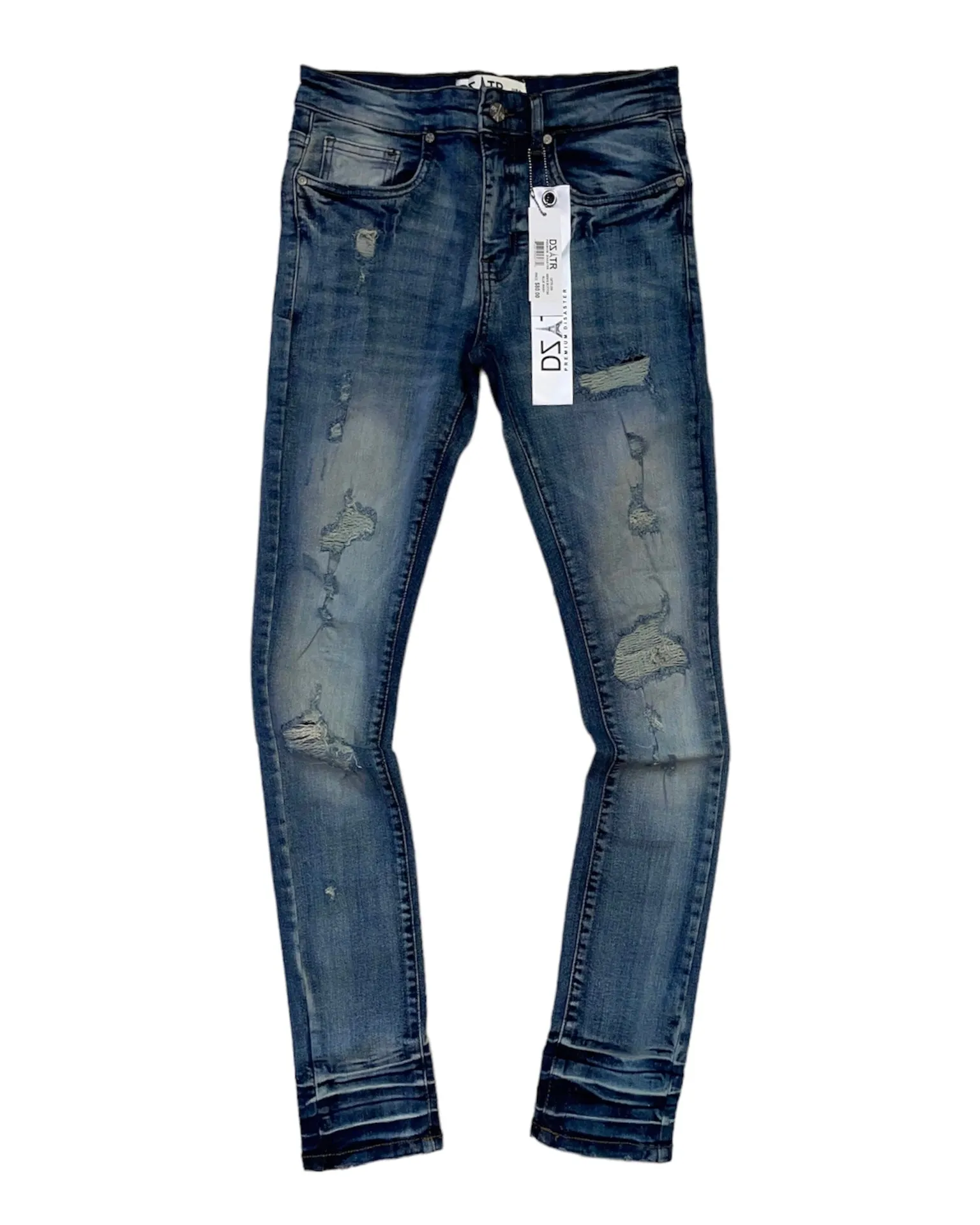 Super Stretched Distressed Denim